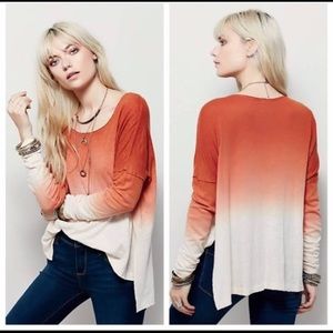 Free people We the Free starry night off the shoulder long sleeve ombré top